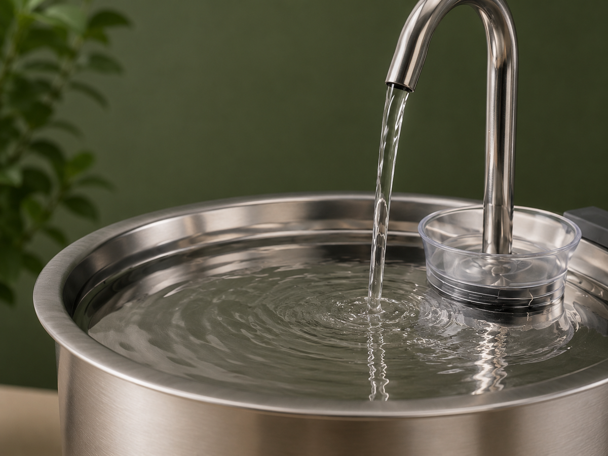 Nahaufnahme des sanft bewegten Wassers